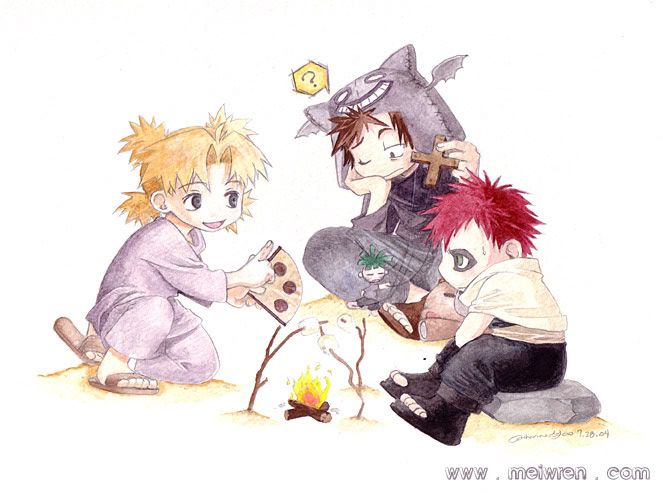 sandsiblings.jpg Gaara,Temari and Kankuro as kids image by katanakat