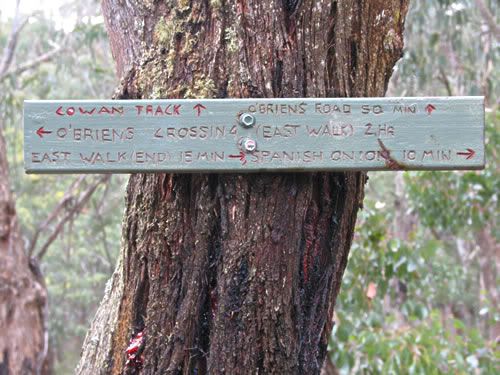 Photo: Sign on walking track