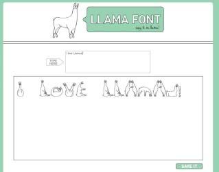 For the llama lovers...