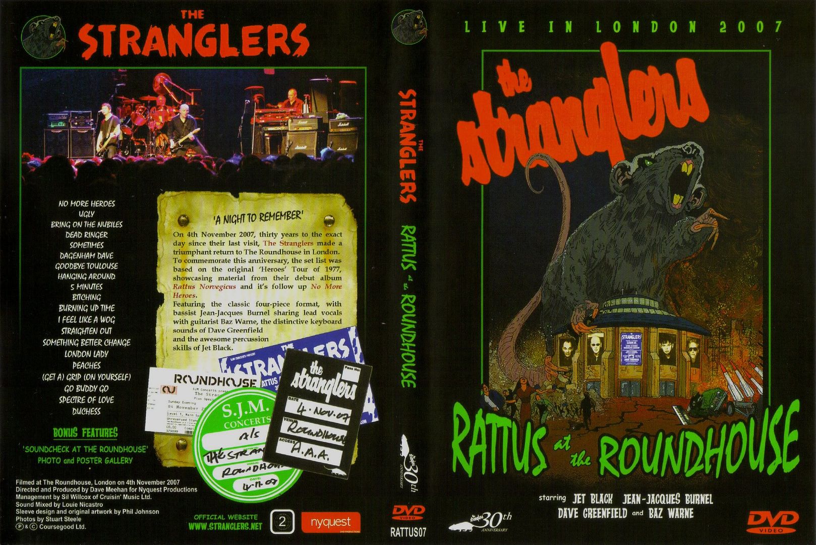 Image result for The Stranglers - Rattus At The Roundhouse