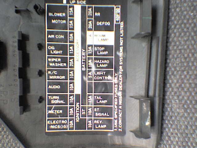 1995 Nissan 240sx fuse box diagram #5