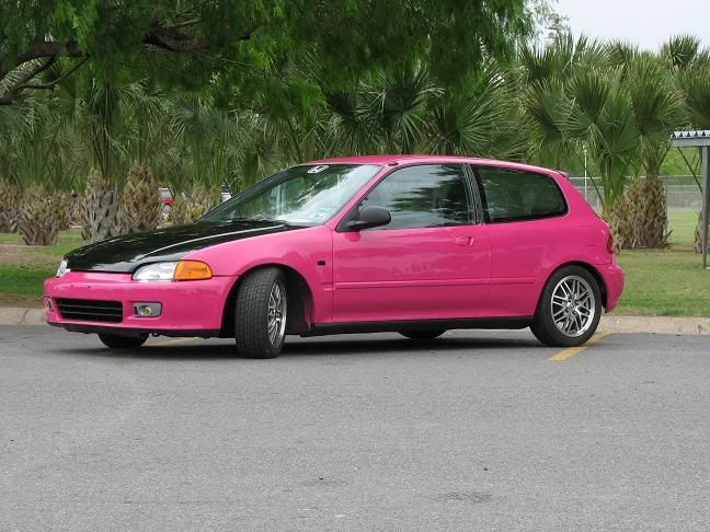 Pink honda hatchback #4