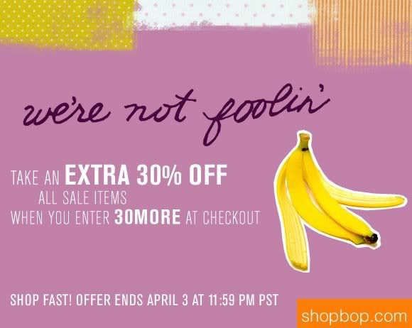 Shopbop april sale