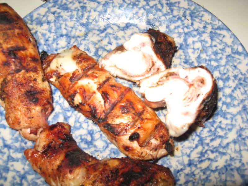 Simple stuffed chicken breasts — Big Green Egg Forum