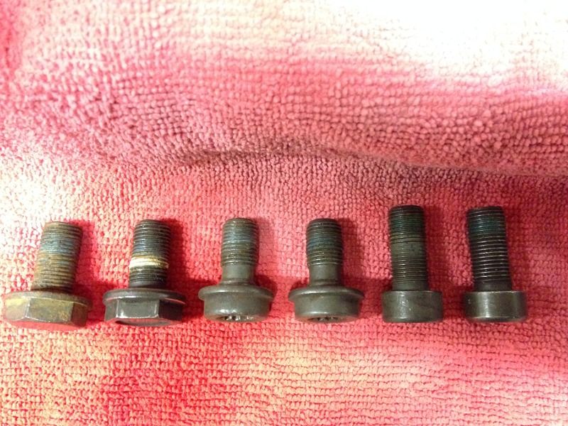 OEM Flywheel bolts differences, design and length Club GTI