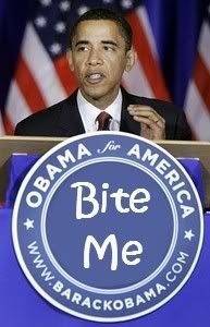 obama bite me