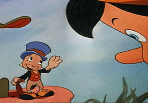 Image result for PINOCCHIO AND JIMINY CRICKET GIFS