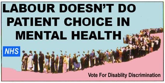 Tory queue ad hijacked by mental health patient activists