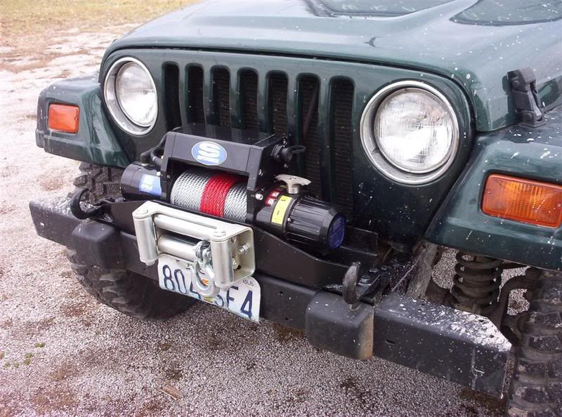 Homemade jeep tj winch plate #5