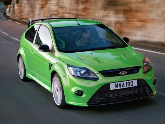 Ford Focus RS. 300hp seems like a lot to be going through a FWD car, 