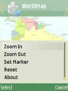 WorldMap Application For Java Mobile Phones (Jar/JAD) 2