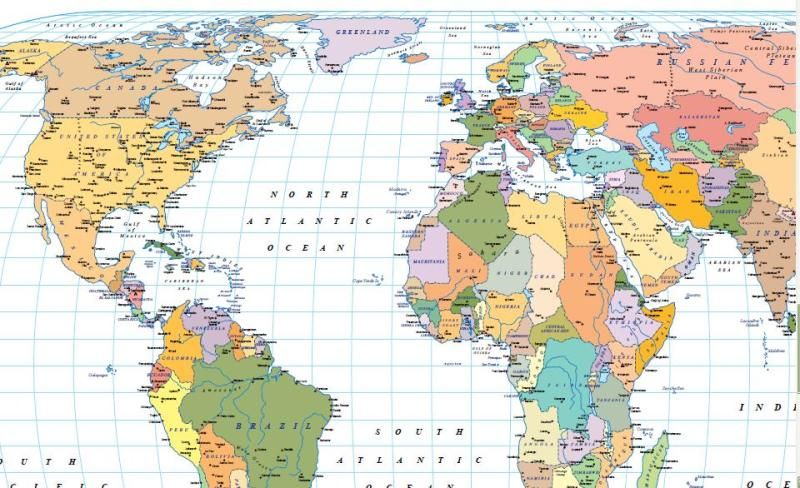 world maps printable. world atlas pdf