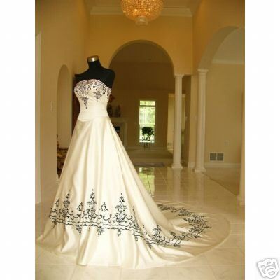 black and white wedding dresses. Black and White Wedding Dress