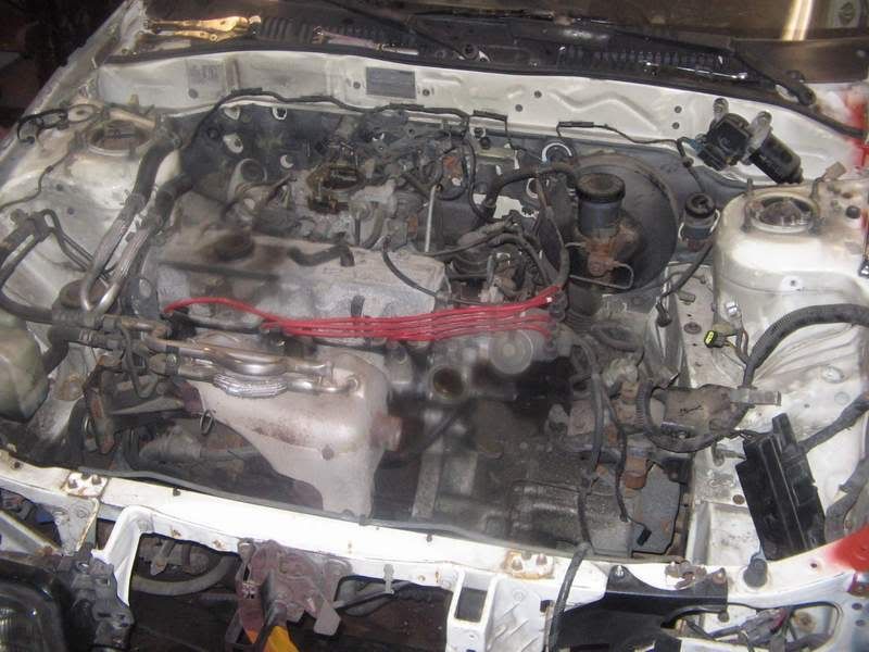 Mazda 626 Engine Bay. also started in the engine bay