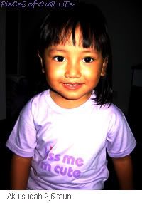 Raisha 2.5 taun dgn baju ungunya yang cuci-kering-pake