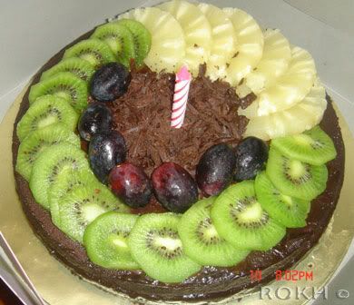 ahmas choc blueberry cake