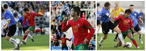 Portugal venceu em Talin por uma bola a zero. Ronaldo fez o único golo da partida.