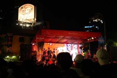 The main stage at El Pueblo