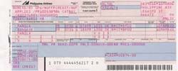 Plane ticket