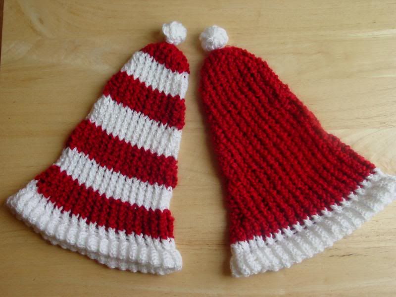 santa hats, candy cane hats all sizes