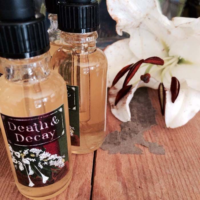 death and floral perfume