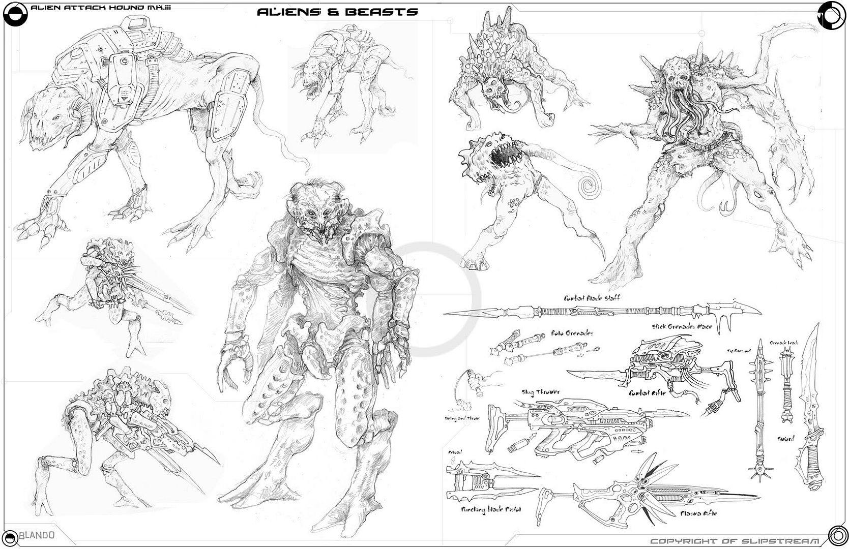 Soldiers, Monsters, Machines, and Concept work by Jared Blando Soldiers, Monsters, Machines, and Concept work by Jared Blando