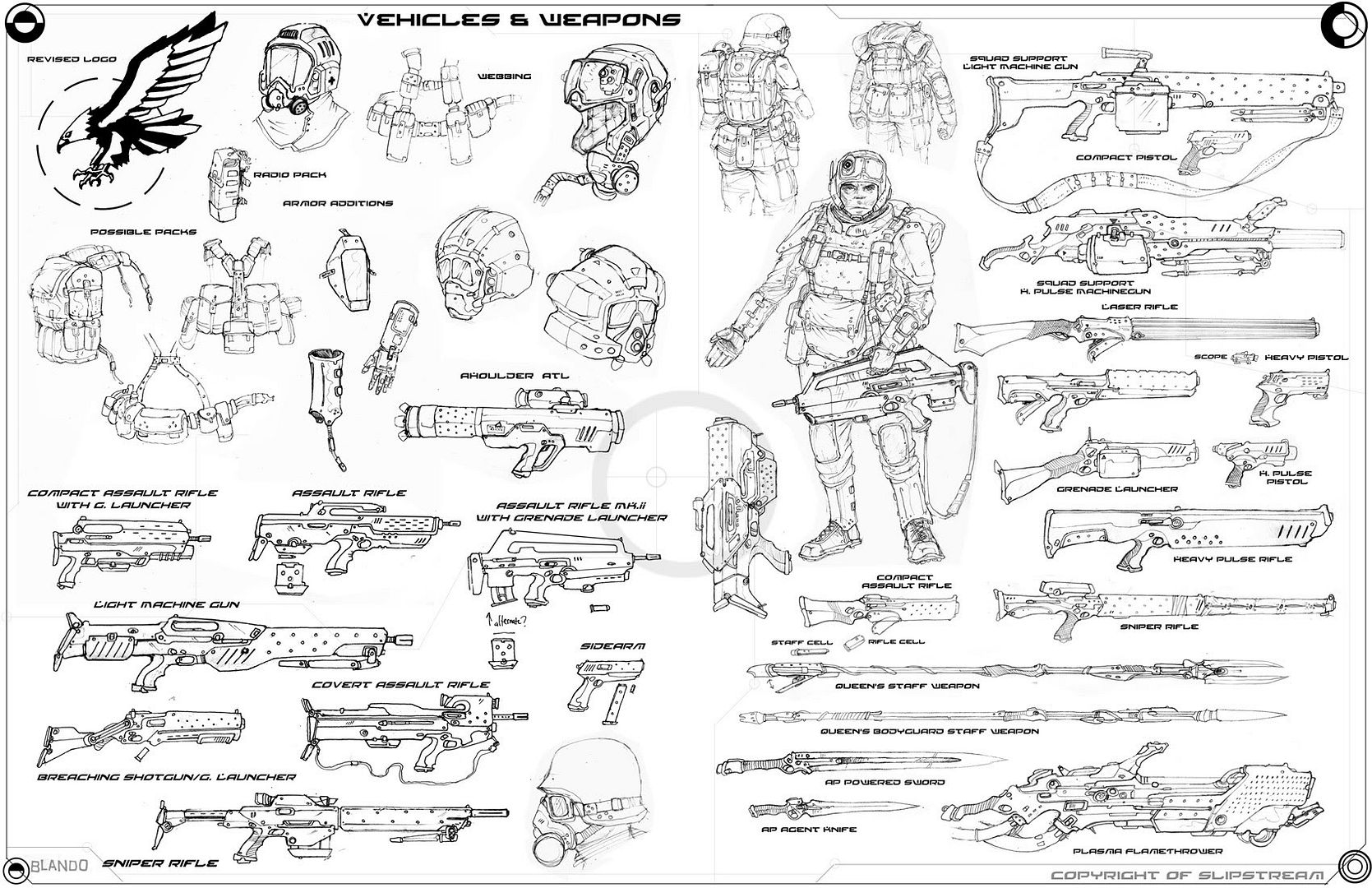 Soldiers, Monsters, Machines, and Concept work by Jared Blando Soldiers, Monsters, Machines, and Concept work by Jared Blando