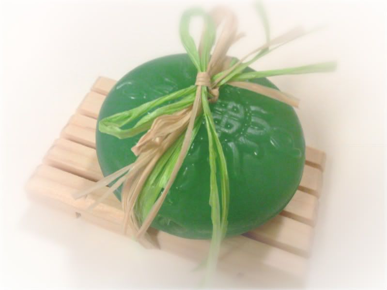 Rosemary Mint<br>Organic Handcrafted Soap &<br> Wood Soap Dish