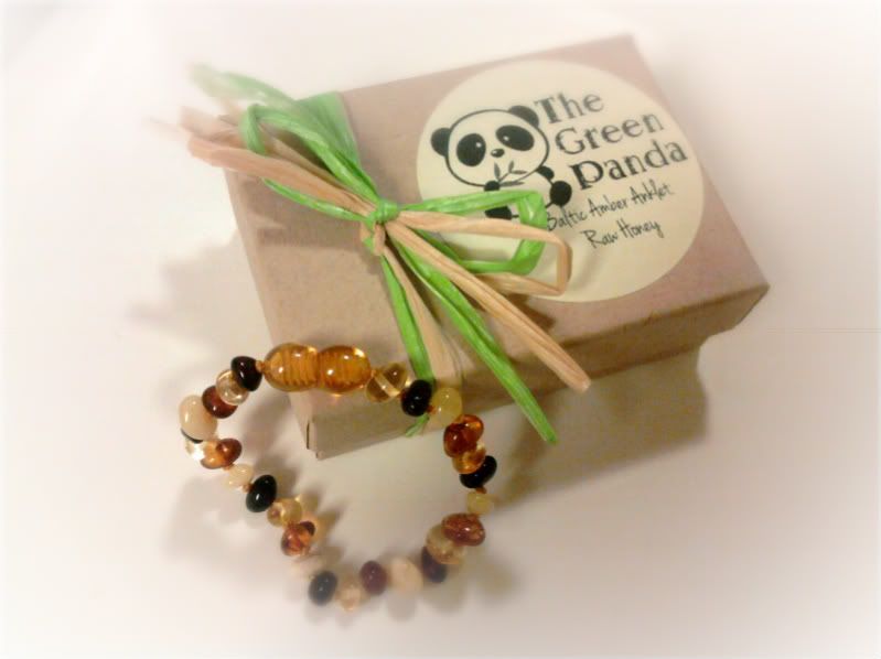 Polished Multi Colored<br> Baltic Amber Teething Anklet