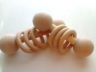 Natural Wood Rattle