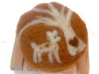 Felted Wool Organic Soap- Foxy Brown