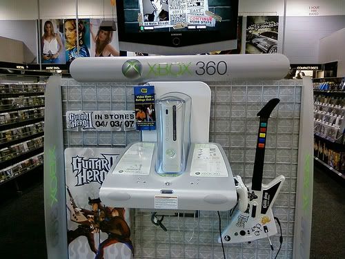 Best Buy Xbox 360 Guitar Hero 2 Kiosk
