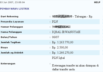 PLN bill