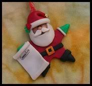 Clay Creations Star Santa Personalized Ornament