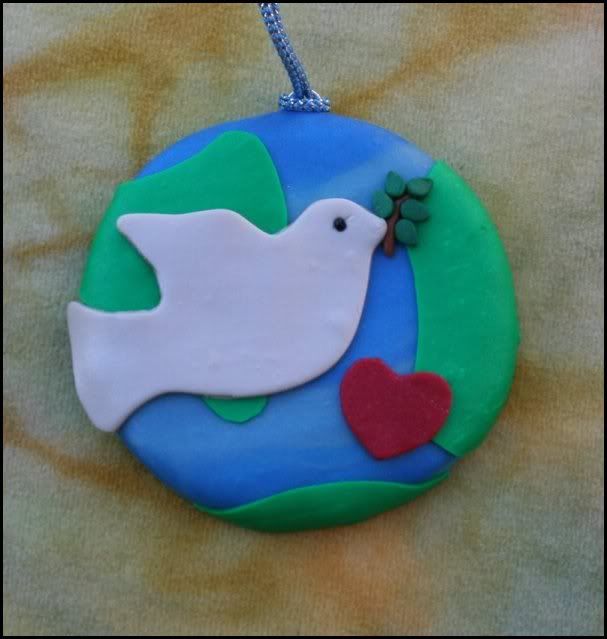 A UNIQUE Design- World Peace Personalized Ornament