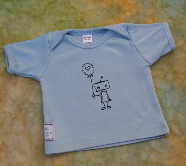 WCW Embroidered Tee- Lonely Robot - 3-6 months WCW Embroidered Tee- Lonely Robot - 3-6 months