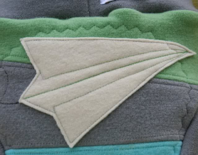 PLAY With Paper- WCW Wool Interlock Pull On MasterPiece Soaker- Paper Airplane-  Medium