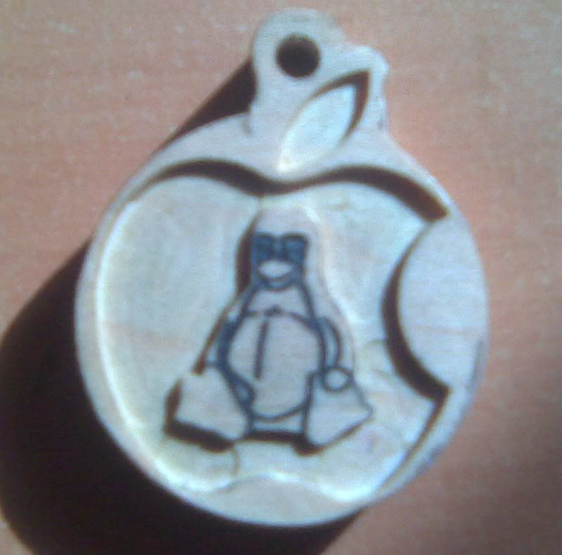 manzana conocida+ pingüino linux