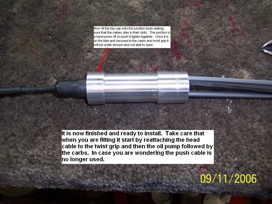 throttle cable splitter 500 TwoStroke Tech