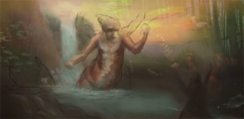 The Art Crusade (battle 3 - Thunderfalls crossing - river guardian) The Art Crusade (battle 3 - Thunderfalls crossing - river guardian)