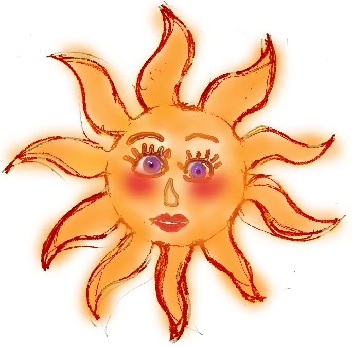 I coloured the sun sketch above with photoshoporiginally a Happy New Year
