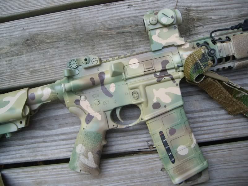 Multicam Colors on a rifle