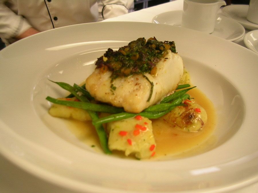 Img53.jpg Seared Halibut with Olive Tapanade, Potato Gnocchi and Green Beans image by Culinaria04