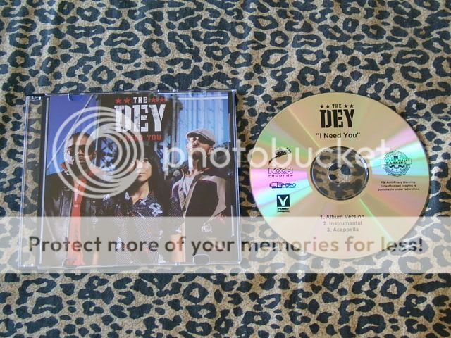 The D E Y I Need You Dey RARE USA Promo CD 3 Tracks Instrumental The