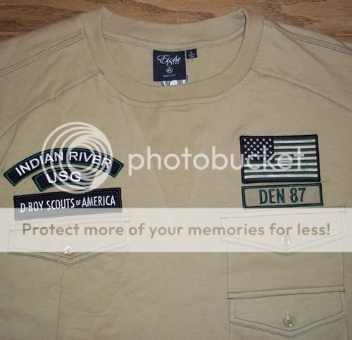 Indian River USG D Boy Scouts of America Den 87 Tan Short Sleeve Shirt