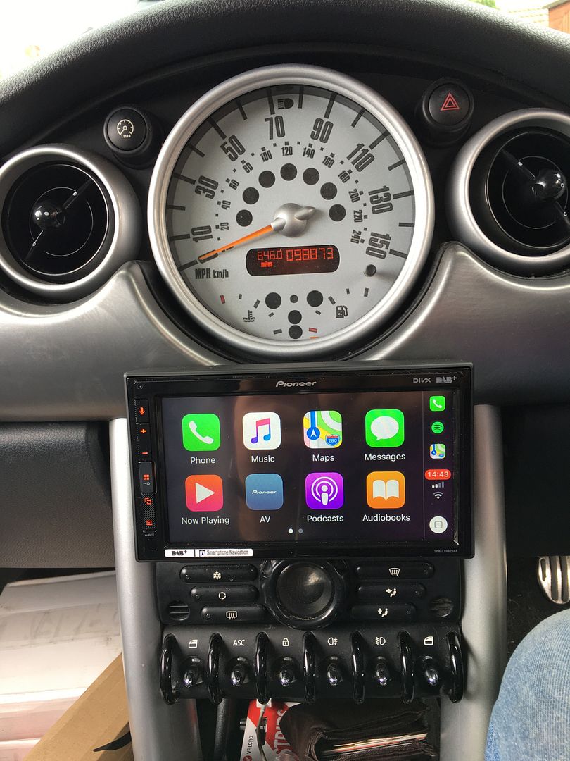 R53 Double Din Apple Car Play Install | MiniTorque.com