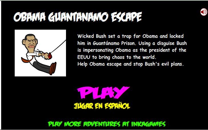 obama escape gitmo game