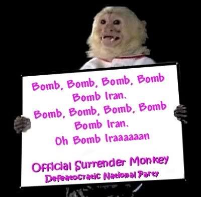 surrender monkey bomb iran