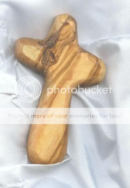  Holding Comfort Hand Christian Cross Olivewood Perfect Gift Holyland