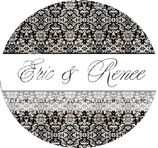 24 Personalized Damask Envelope Seals Labels Stickers